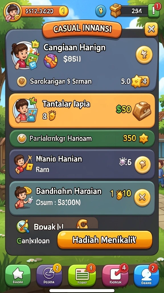 dewi11 - Tangkapan layar menampilkan karakter utama dalam aksi.