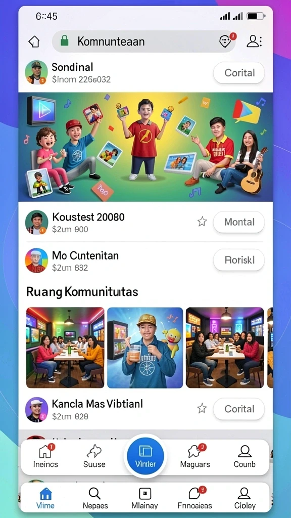 idpking - Screenshot komunitas aktif di dalam game.
